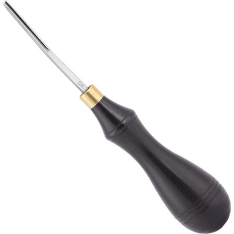 Lntyq Edge Skiving Beveler Poignée en bois en bois Craft Edge Outil de coupe (1.3mm) Cuir Bricolage Groover Leather Tools Leather Tools