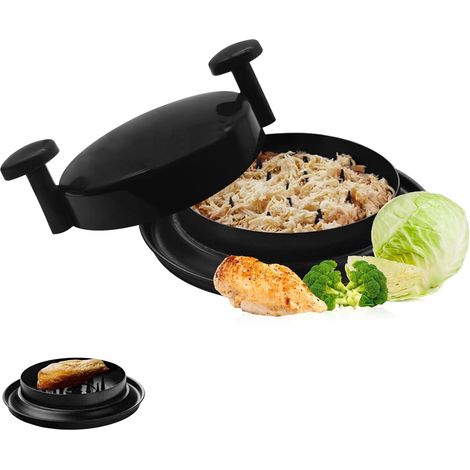 Râpe à poulet, râpe à poulet rotative, râpe à viande avec poignée ergonomique, facile à nettoyer, antidérapante, compatible lave-vaisselle, hachoir à poulet (1/5)