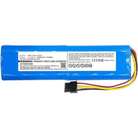 CoreParts Batería para aspiradora Xiaomi 74.9Wh 14.4V Li-ion 5200mAh Mi RoboMijia, Roborock S50, mbxvac-BA0133