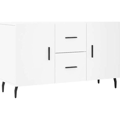 Aparador de madera de ingeniería blanco 100x36x60 cm vidaXL (1/5)
