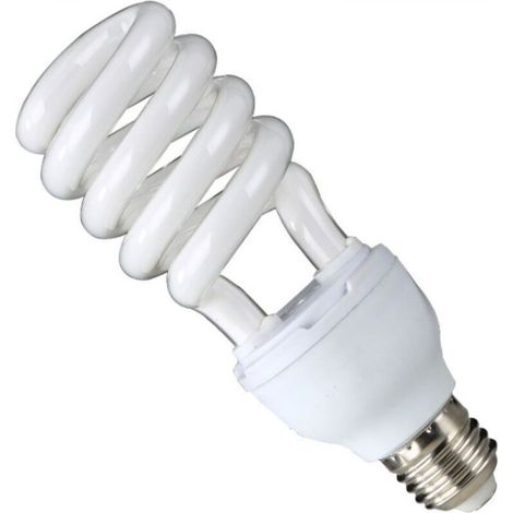 Economy Ampoule spirale à économie d'énergie Lampe (spirale, E27, couleur blanc,6500K, blanc, 45w) [Classe énergétique A] (1/4)