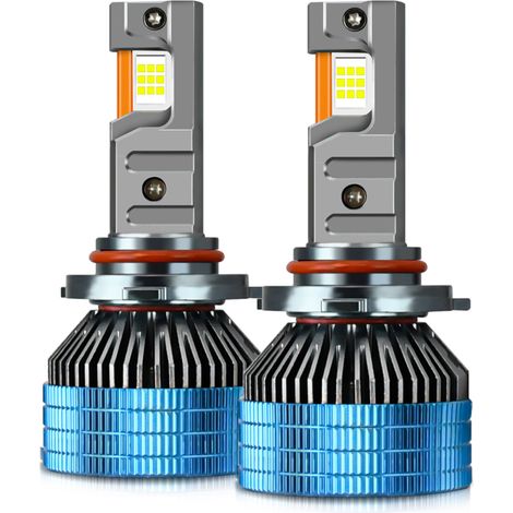 Bombilla LED para faros de automóviles T17, H7, H4, H11, H13, 9005, 9006, 9012, 150 W, tres tubos de cobre, 20.000 lm, blanco frío 6.000 K, kit de conversión de alta potencia ultrabrillante con chip C (1/5)