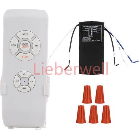 Contrôleur De Ventilateur Sans Fil 220V 10A Kit De Télécommande De Lampe De Ventilateur De Plafond Avec Interrupteur De Synchronis (1/5)
