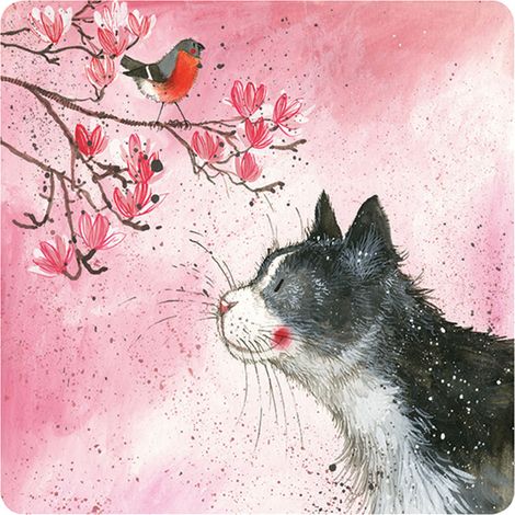 Dessous de verre Chat Félix par Alex Clark