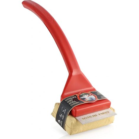Filiyano-Brosse de nettoyage pour barbecue avec tête remplaçable, éponge sans poils résistante à la chaleur pour grilles en fonte et en acier (1/4)