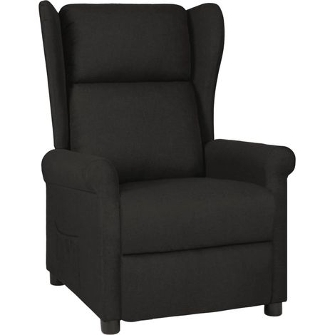 Fauteuil inclinable électrique Noir Tissu (1/5)