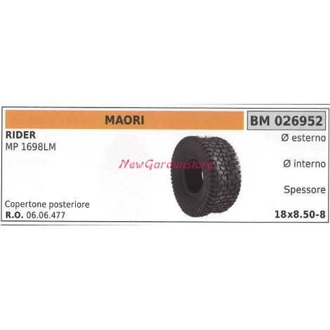 Neumático de rueda MAORI rider cortacésped MP 1698LM 026952