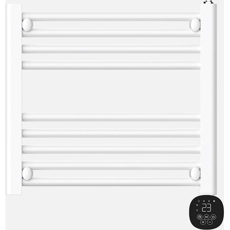 Porte serviettes abrila blanc 54x52 cm chauffage 3 modes (1/2)