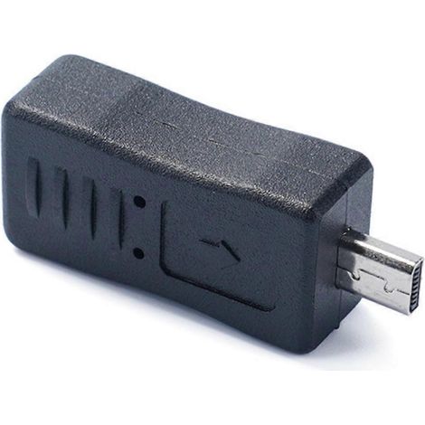 Adaptateur USB 5 broches vers mini USB : adaptateur de conversion USB 5 broches femelle vers mini USB 8 broches mâle pour téléphones, ordinateurs et appareils photo (1/4)