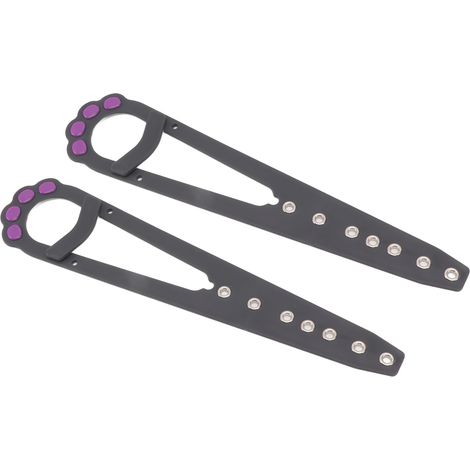 Lot de 2 loquets de sécurité pour chatière, réglables, noirs.