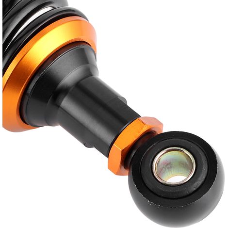 Amortisseur pneumatique de suspension arrière modifié pour moto, type universel, 340 mm, 2 pièces, noir et or (surpoids). (1/5)