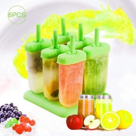 6er-Set Eisformen mit Ständer – umweltfreundlich und BPA-frei – Spaß für Kinder und Erwachsene – ideal für Partys (1/4)
