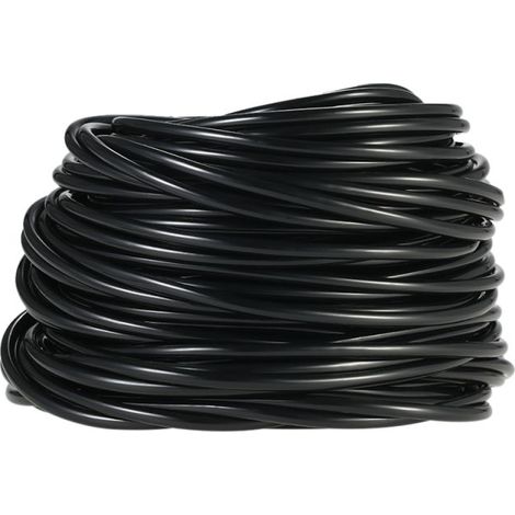 Tuyau d'arrosage de 50 m, diamètre 4/7 mm, pour système d'irrigation goutte à goutte, idéal pour jardin, pelouse, terrasse et plantes. Alimentation en eau. (1/4)
