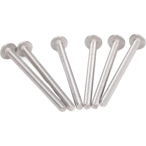 Lot de 50 vis à tête bombée à collerette ISO 7380 acier inox A2-70 à six pans creux M3x50mm (1/5)