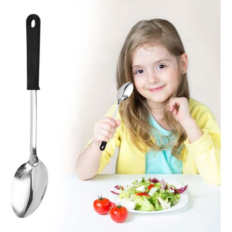 Cuillère de cuisine en acier inoxydable de 13 pouces