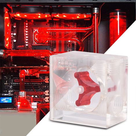 Indicateur de débitmètre à 3 hélices pour système de refroidissement liquide PC, filetage G1/4, quadruple, 3 voies