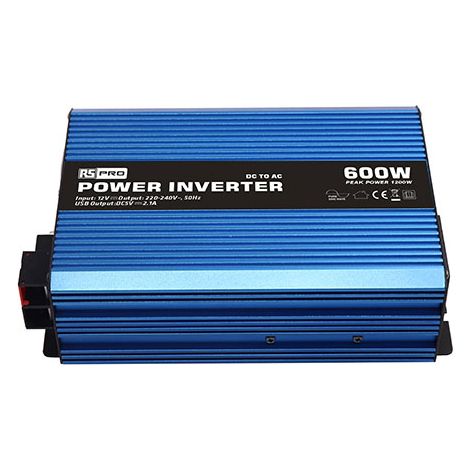 Convertisseur continu-alternatif, Onde sinusoïdale pure, 12V / 230V - 600W ( Prix pour 1 ) (1/3)