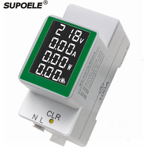 Voltmeter and multifunction ampèremètre à affichage numérique AC 50-300 V/100 A (1/4)