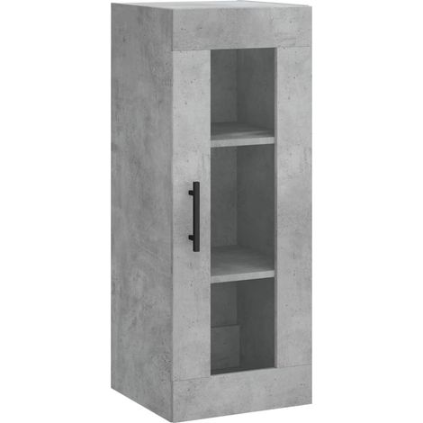 Maison Exclusive - Mobile a Parete Grigio Cemento 34,5x34x90 cm