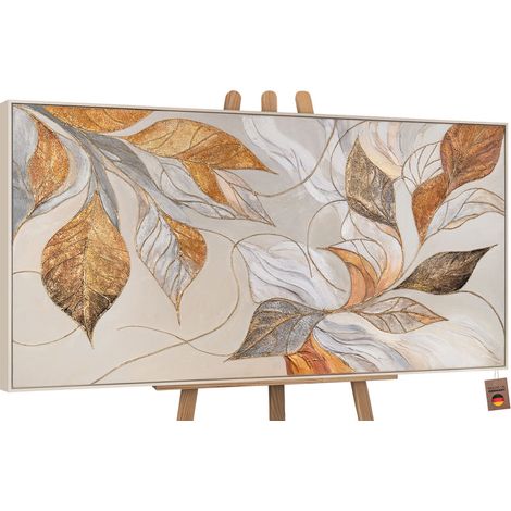 Gemälde Natürliche Verzierung Rahmen Beige 120x60 cm (1/5)