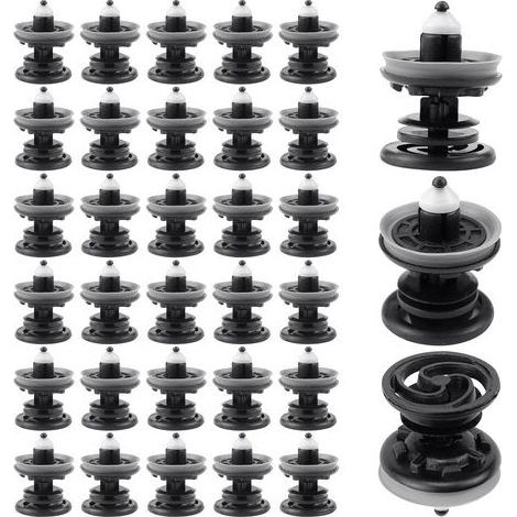 30 Pièces Clips de 7l6868243 Fixation Voiture Plastique pour Garniture Agrafe Panneau de Porte Intérieure Compatibles avec VW Golf 5 6 7 T4 T5 Passat Polo Skoda Caddy Audi A4 A5 A6 (1/5)