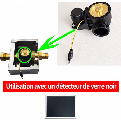 Chasse automatique: modèle 24 corps de vanne pour WC à la turque avec panneau en verre 15 × 15 × 15 cm 800 g – Livraison gratuite