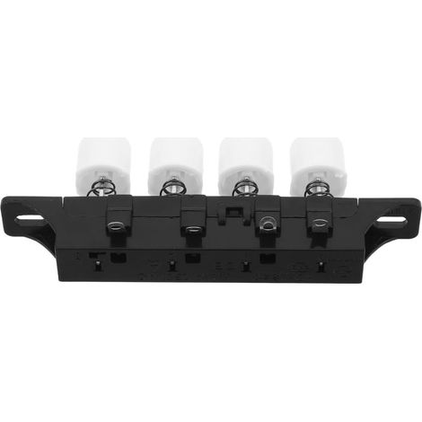 Interrupteur Bouton Poussoir Protection Surcharge pour Ventilateur Électrique, Panneau 4 Touches 3 Vitesses, Plastique Noir Compatible Ventilateur Électrique, pour Chambre (1/5)