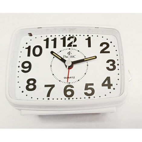 Reloj despertador de cuarzo 2816 blanco Pacífico