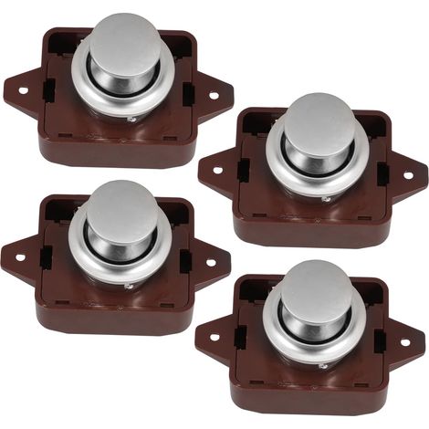Lot de 4 verrous de porte pour camping, cars, poussoir (1/5)