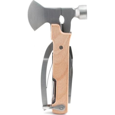 outil multifonction Kikkerland wood axe multi tool 10 fonctions acier inox (1/2)