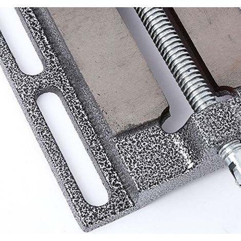 Étau de fraiseuse américain simple 4 pouces, fixation pour perceuse, étau d'établi en bois, gris, modèle 3/4 pouce, exclusif Asie du Sud-Est. (1/5)