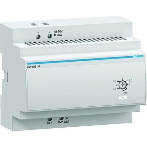 Retardateur pour bobine à manque de tension 48-60V AC/DC (UVTC) - HAGER HWY031H