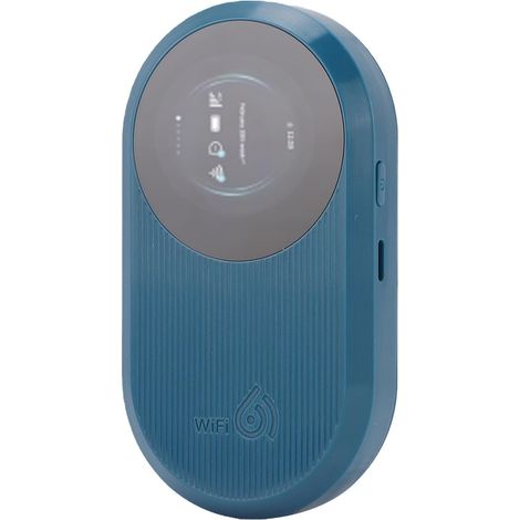 Routeur LTE Portable 4G WiFi 6, Point D'accès Mobile, 300Mbps, Dispositif Haute Vitesse pour Voyage, Emplacement SIM, Affichage LED (Blue) (1/5)