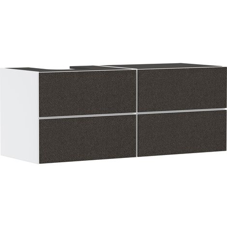 hansgrohe Xevolos E Meuble sous-lavabo, 4 tiroirs, 1 découpe à (1/4)