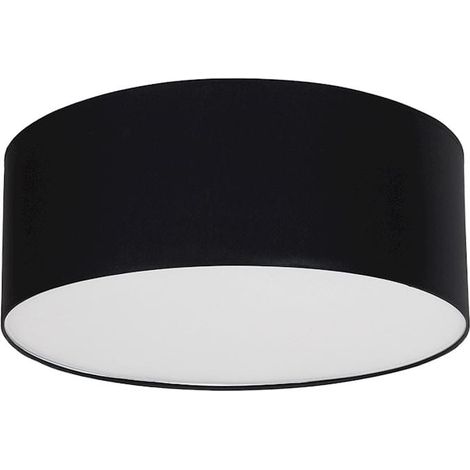 Plafonnier Milagro BARI blanc/noir tissu 3xE27 Ø70cm