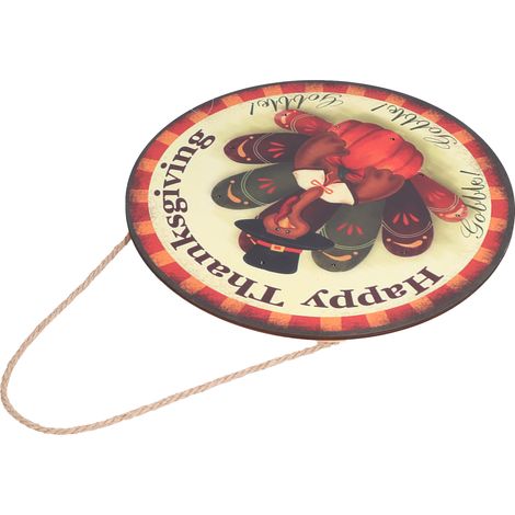 Panneau de bienvenue pour Thanksgiving, imperméable, sans assemblage, inodore, non toxique, à effet lumineux, décorations suspendues pour Thanksgiving (1/5)