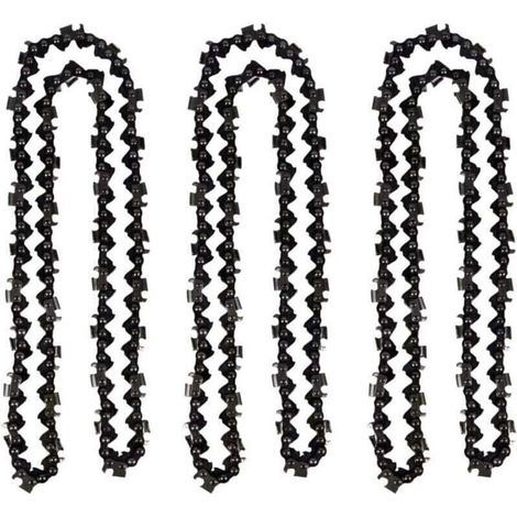 Lot de 3 Chane de trononneuse de 50 cm 0.325\" 1,5 mm 76 maillons d\'entranement - compatible avec Timberpro 62CC, Hyundai et autres (1/4)