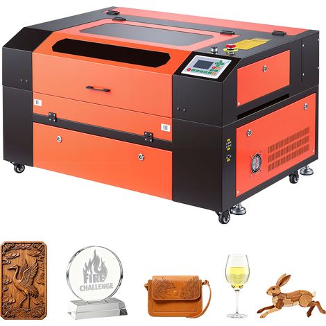 Mophorn Incisore Laser CO2 da 60 W Macchina per Incisione e Taglio Laser CO2, Taglierina Compatibile con LightBurn, CorelDRAW e RDWorks, ideale per lavorare su legno, acrilico e vetro
