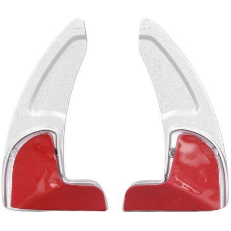 FOREHILL Lot de 2 rallonges de palettes de volant de voiture pour Dodge Challenger 2015-2019 Argent (1/4)