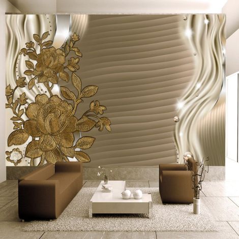 Papier Peint "Golden Buds" 280 x 400 cm (1/2)