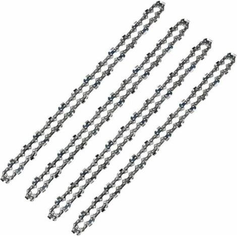 52 Treibglieder-Kettensägekette, 3/8 Zoll LP-Teilung, 0,50 Zoll (1,3 mm) Stärke, geringer Rückschlag, 4er-Pack 52 Treibglieder-Kettensägeketten für 14 Zoll (35 cm) Führungsschiene – LARGEIGHT