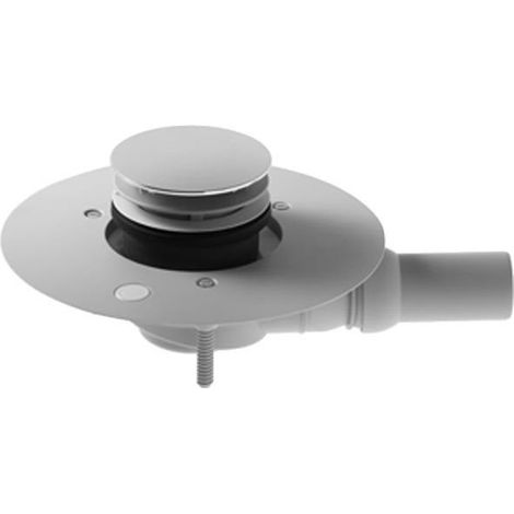 Desagüe de plato de ducha horizontal cromado DURAVIT