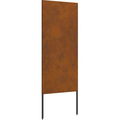 vidaXL Pantalla de Privacidad para Jardín Calado Oxidado 50 x 140 cm (1/2)