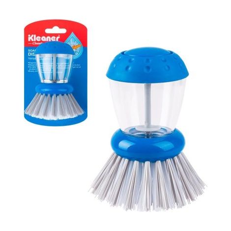 Brosse à vaisselle avec distributeur de savon 10 cm KD2104, poils 30 mm, ergonomique (1/5)