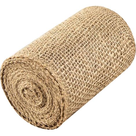 Protection Tronc Arbre Toile de Jute Beige Réutilisable pour Arbres Fruitiers Arbustes et Plantes d'Automne et d'Hiver (1/5)