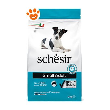 Schesir Dog Small Adult Mantenimento Pesce  - Schesir Dog Small Adult Mantenimento Pesce - Sacco Da 2 Kg