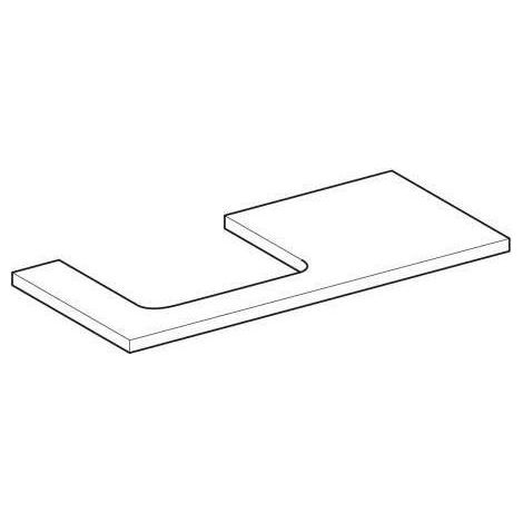 Geberit ONE Waschtischplatte, Ausschnitt links, für (1/5)