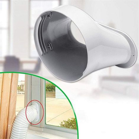 Abluftanschlussadapter – 15 cm Abluftschlauch – Für mobile Klimaanlagen – PVC-Fensteranschluss – 1 Stück (1/5)