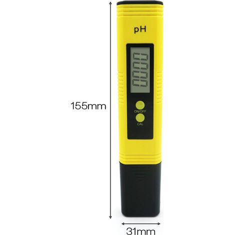pH Meter Digital Précision 0.01pH Mesure 0-14 Température 0-60°C pour Aquarium Pool Spa Brewing DIY Alimentation [Testeur] (1/4)