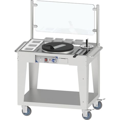 Stand ambulant à crêpes professionnel - 40cm - 2700W - Casselin